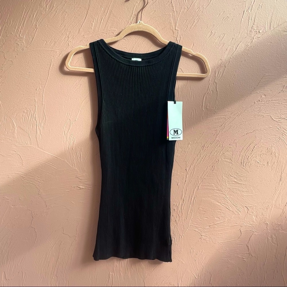 NWT Missoni Rib Knit High Neck Tank